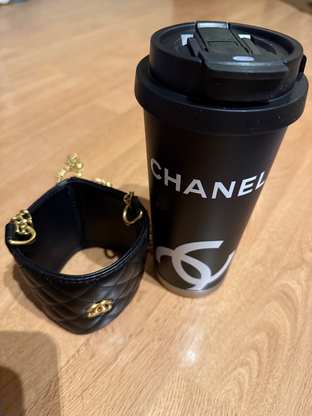 CHANEL Gift Set water bottle with carrying